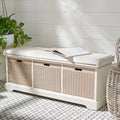 Úložná lavice SAFAVIEH Fiorello se 3 zásuvkami a polstrováním - 47.3 W x 15 L x 19 H - 47Wx15Dx19H