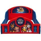 Plastová dětská postel Delta Children na spaní a hraní s připevněnými ochrannými zábranami - PAW Patrol