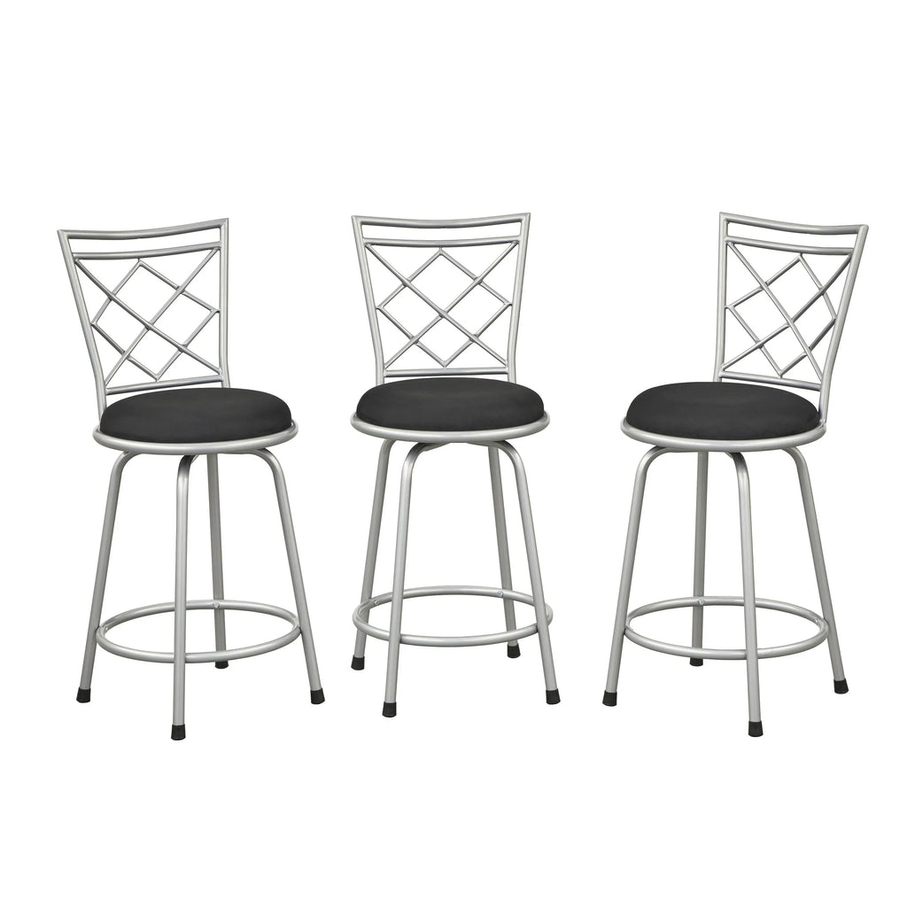 Sgabelli girevoli Alyssa ad altezza regolabile Simple Living (set di 3)