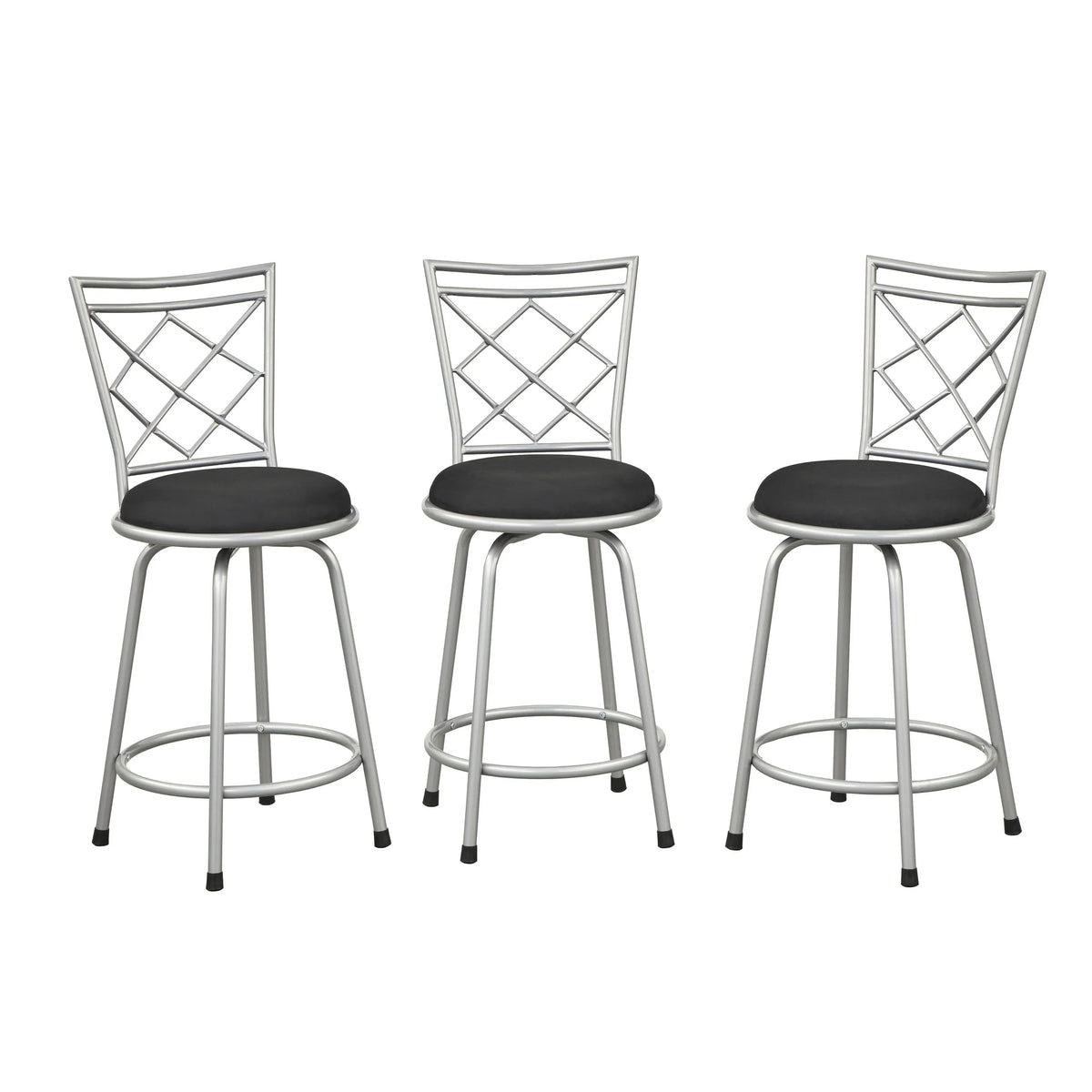 Sgabelli girevoli Alyssa ad altezza regolabile Simple Living (set di 3)