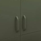 vidaXL Kleiderschrank olivgrün 89,9 x 50 x 180,1 cm aus Stahl
