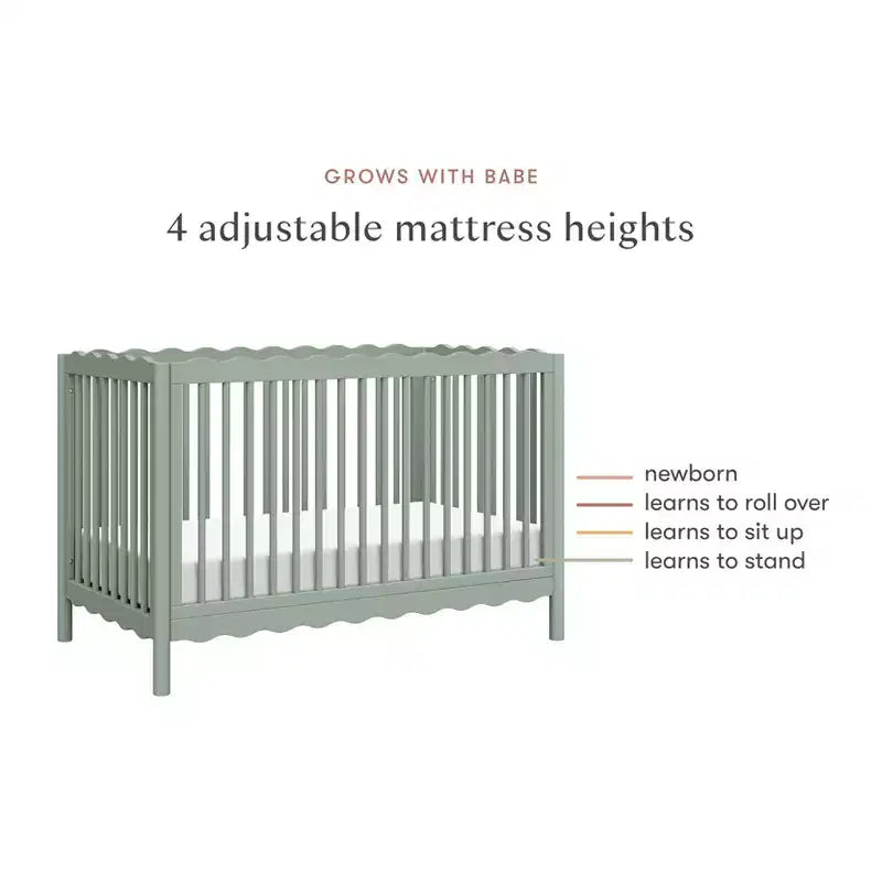 Babyletto Swell 4-in-1 umbaubares Kinderbett mit Umbausatz zum Kleinkinderbett