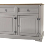 65 Zoll Holz-Buffet-Sideboard im Landhausstil – Corona-Kollektion