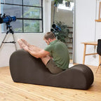 Elegantní lenoška Avana na jógu - vyrobeno v USA - skvělá na protahování, relaxaci, cvičení a další aktivity, 60D x 18W x 26H palců, světle šedá