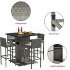 Moasis 5-teiliges Outdoor-Möbelset aus Rattan – 5-teilig