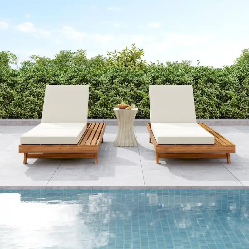 Christopher Knight Home – Michael Outdoor-Lounge-Set aus Akazienholz, 2-teilig