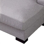 Canapé-lit moderne surdimensionné avec méridienne, style mi-siècle, avec coussin