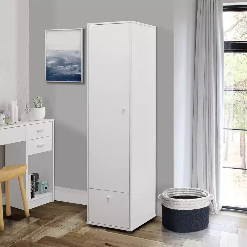 Armadio contenitore Corry di Kings Brand Furniture, bianco