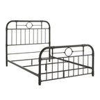Schwarzes Metallbett