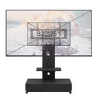 TV stolek pro televizory 32-75, mobilní TV vozík s nastavitelnou výškou, zásuvkou a kolečky do obývacího pokoje, ložnice nebo kanceláře -ModernLuxe
