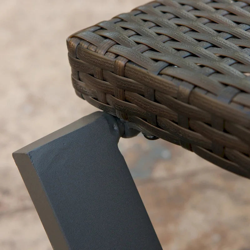 Conjunto de 4 espreguiçadeiras de alumínio para pátio exterior Deco