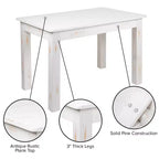 Prostokątny stół do jadalni Flash Furniture 46 x 30 z litej sosny