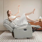Fauteuil inclinable grand format en similicuir, design américain, pour le salon