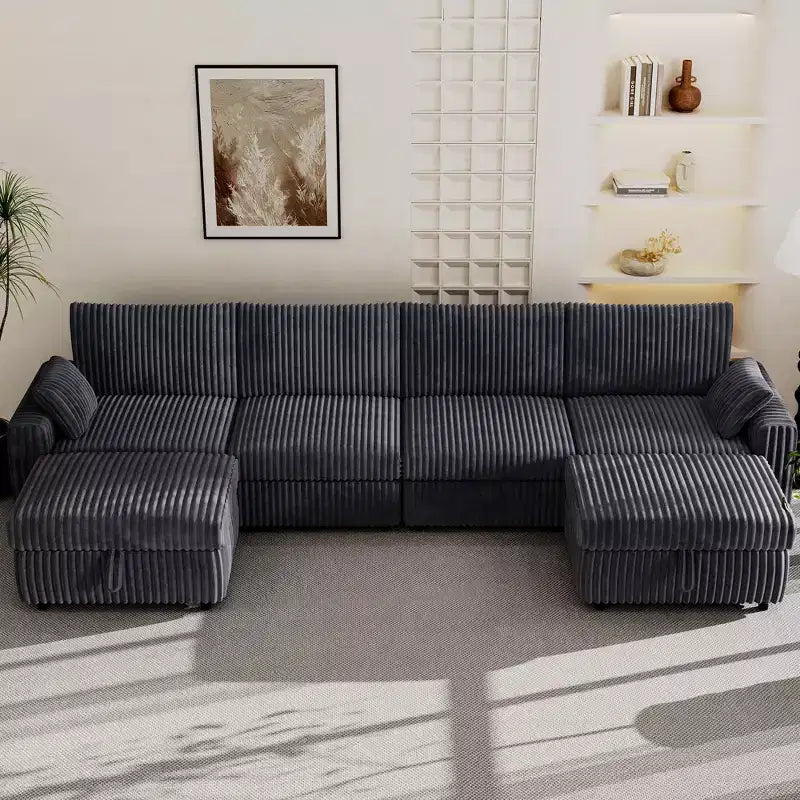 Modulares Cord-Sofaelement von Dyonery mit abnehmbaren, waschbaren Bezügen