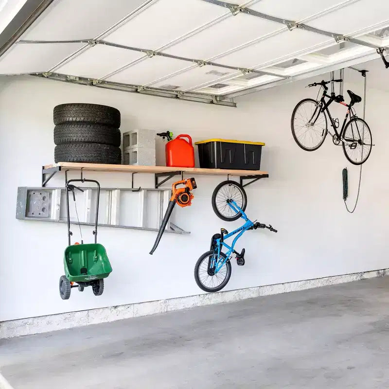 StoreYourBoard 2' x 8' DIY nástěnné držáky na police | Odolná garážová nástěnná police