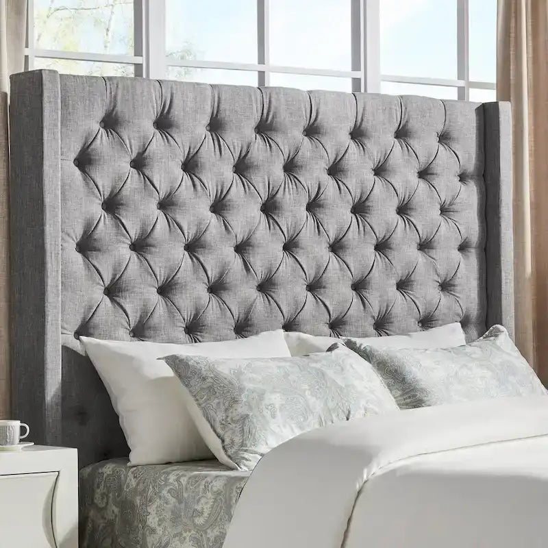 Naples-Kopfteil mit Knopfheftung und Wingback-Design, nur von iNSPIRE Q Artisan