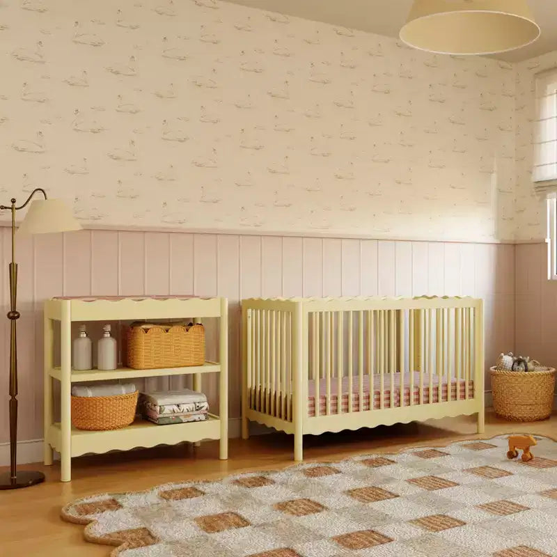 Babyletto Swell 4-in-1 umbaubares Kinderbett mit Umbausatz zum Kleinkinderbett