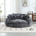 Confortável sofá-cama duplo Loaf, sofá-cama extragrande com apoios de braços