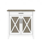 Sekretářský stůl Key West s úložnou skříňkou od Bush Furniture