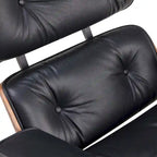 Poltrona lounge reclinabile in pelle dal design moderno di metà secolo