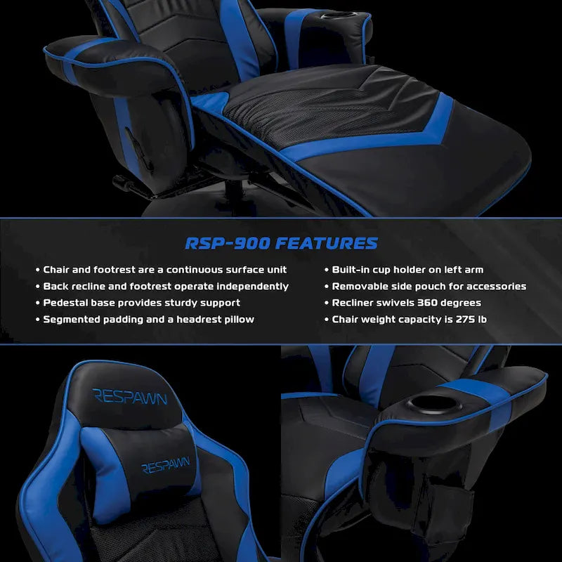 Gaming-Sessel – Gaming-Sessel mit Liegefunktion und Fußstütze