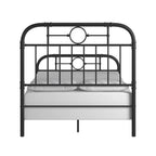 Schwarzes Metallbett