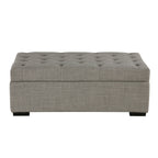 Klappbares Schlafsofa, 49,6-Zoll-Hocker mit klappbarem Schlafsofa, umwandelbarer Schlafhocker mit Memoryschaum-Matratze und getuftetem Design