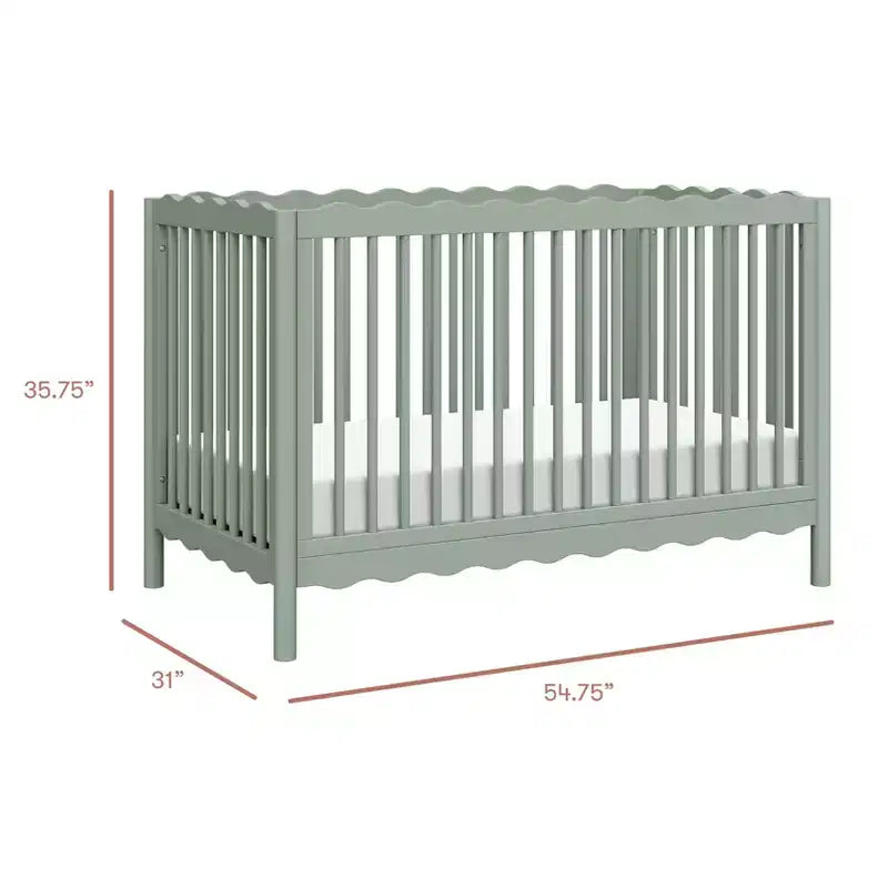 Babyletto Swell 4-in-1 umbaubares Kinderbett mit Umbausatz zum Kleinkinderbett