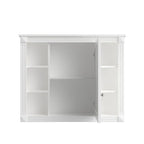 36-Zoll moderner Waschtischunterschrank mit Aufsatzwaschbecken und Spiegelschrank, 2 Türen und 2 Schubladen