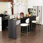 Drehbares/ausziehbares Smart-Buffet-Sideboard mit 6 Schubladen, verlängerter Tischplatte, rutschfester Matte, drehbarem Esstisch und Kücheninsel-Speisekammer