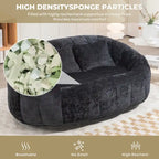 GDFStudio - Sofá descontraído Laurel em chenille para 2 pessoas, com espuma de alta densidade e conforto extra