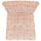 Conjunto de 2 cadeiras de jantar em vime natural 19W x 22D x 41H, estilo boho costeiro