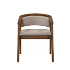 Christopher Knight Home Simon 5-teiliges Esszimmer-Set aus Gummibaumholz im Mid-Century-Modern-Stil mit Bouclé-gepolsterten Stühlen