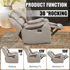 Fauteuil inclinable grand format en similicuir, design américain, pour le salon