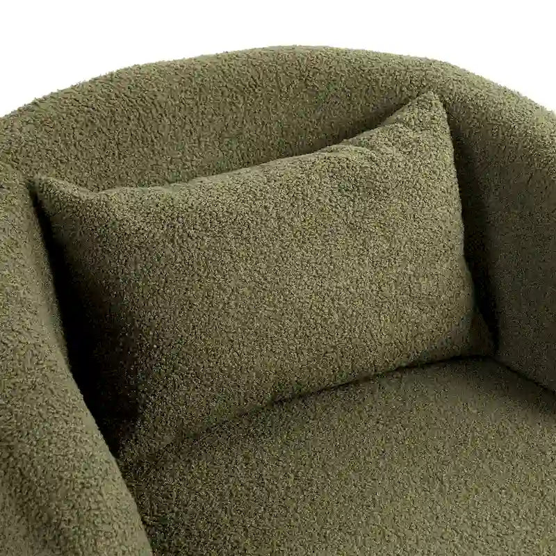 Gepolsterter drehbarer Clubsessel mit Stauraum, moderner Beistellsessel für Wohnzimmer, Schlafzimmer, Büro oder Leseecke