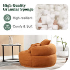 Runder Lazy-Sofa-Sessel -C Weiß/Blau/Grau/Gelb/Orange/Rosarot/Marineblau/Grün, Einzel- und Zweisitzer
