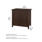 Sekretářský stůl Key West s úložnou skříňkou od Bush Furniture