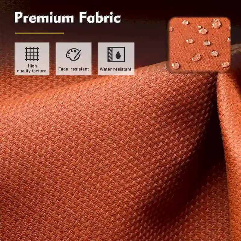 Ensemble de conversation de mobilier de patio extérieur XIZZI en 9 pièces avec fauteuil pivotant
