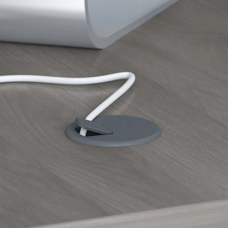 Echo L-vormig bureau met opzetkast en laden