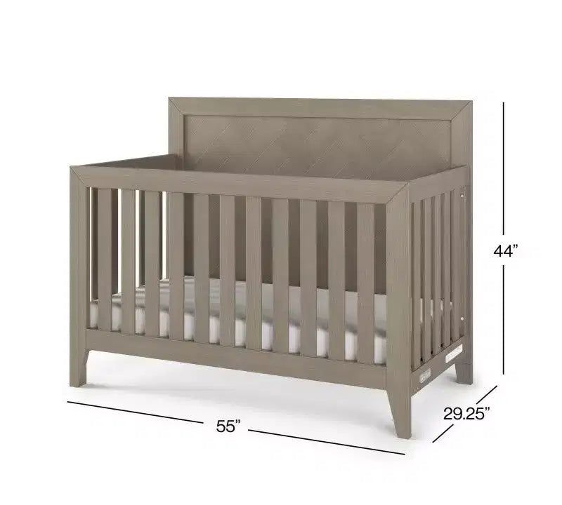 Dětská postýlka, dvojitá komoda a truhla Child Craft Kieran, 3dílná sestava do dětského pokoje, obsahuje postýlku s možností přestavby 4 v 1, komodu a truhlu