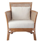 Poltrona decorativa in rattan Tatum