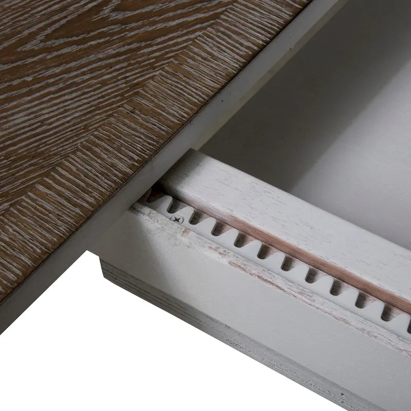 Mesa de jantar redonda com pé central Magnolia Manor e extensões - 2 acabamentos