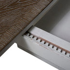 Mesa de jantar redonda com pé central Magnolia Manor e extensões - 2 acabamentos