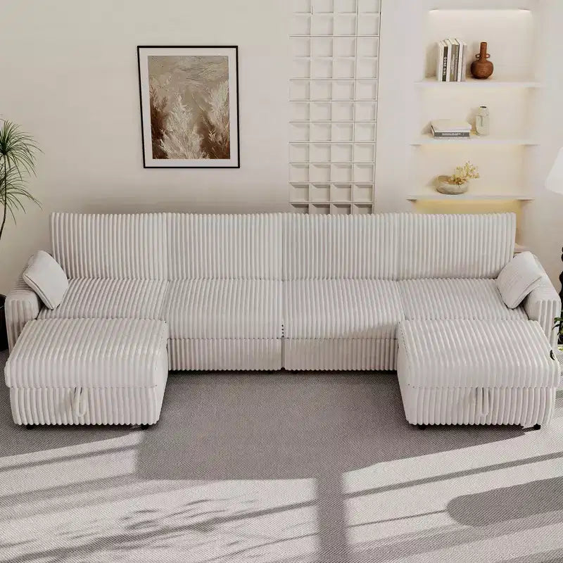 Modulares Cord-Sofaelement von Dyonery mit abnehmbaren, waschbaren Bezügen