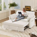 Divano letto trasformabile 3-in-1 Dyonery, divano letto estraibile con tasca laterale e schienale regolabile, montaggio senza attrezzi, divanetto pieghevole