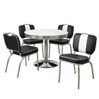 Simple Living Raleigh Retro-5-teiliges Esszimmer-Set