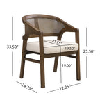 Christopher Knight Home - Cane Upholstered Dining Chair (Set of 2)