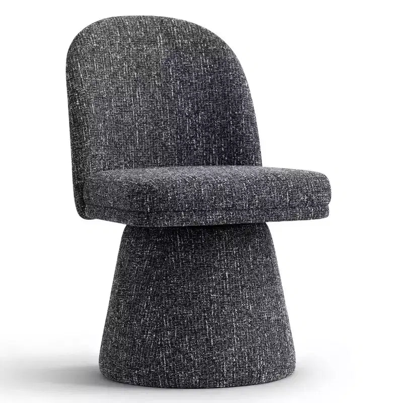 Ensemble de 6 chaises de salle à manger modernes pivotantes à 360°, sans accoudoirs, avec piètement de style piédestal, chaises d’appoint élégantes pour la cuisine, la salle à manger ou le bureau -Panipeachy