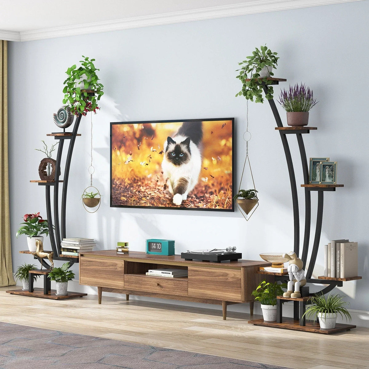 Zimmerpflanzenständer, 6-stöckiges Blumenregal für Haus und Garten – 2er-Set