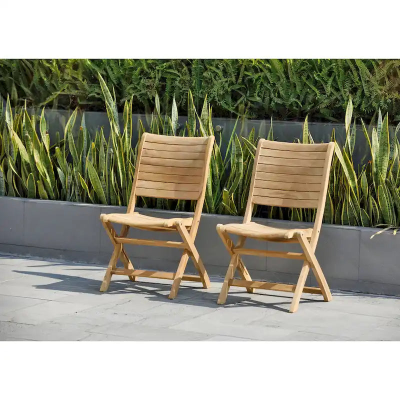 Conjunto de jantar extensível de exterior Amazonia Teak Sessa com 13 peças - 13 peças